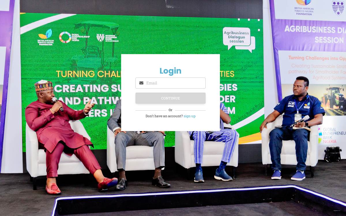 BATNF — events platform sign-in page
