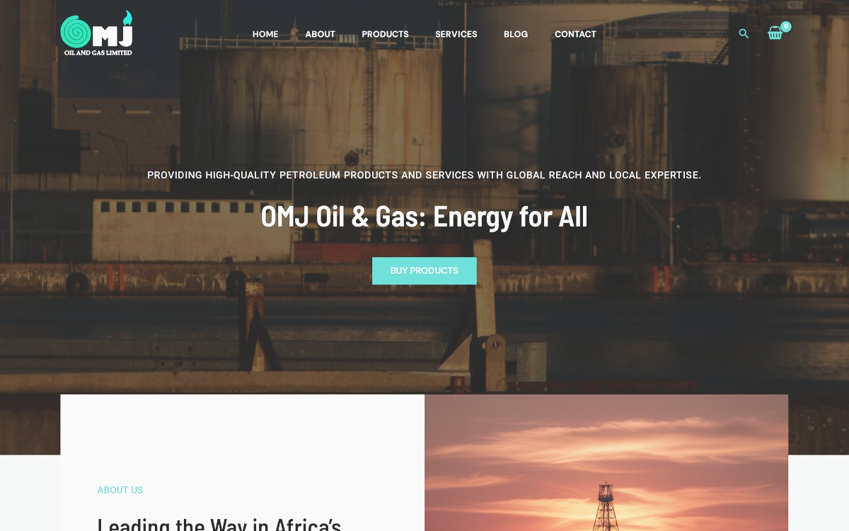 OMJ Oil and Gas — petroleum products and energy services website
